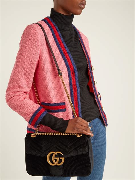 gucci crossbody bag velvet|gucci signature crossbody bag.